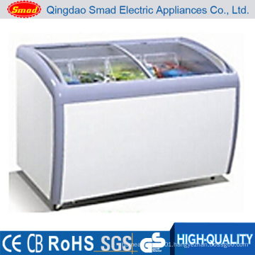 Glass of Door Ice Cream Freezer, Display Freezer